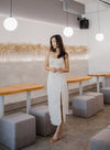 Larisa Zipped Up Midi in Nude
